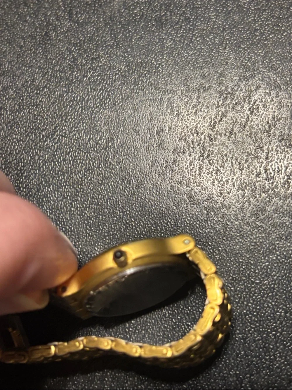 Halston Heritage Two-Tone Gold‎ and Silver Back Bracelet Watch